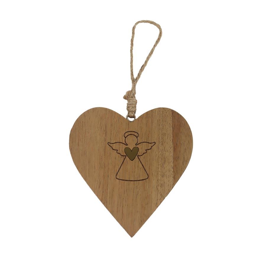 Srdce na zavesenie s anjelikom D7507