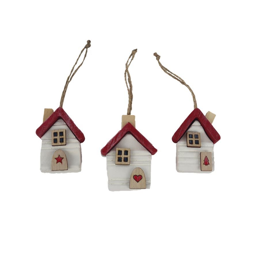 Domček na zavesenie, 3 ks D7557-08