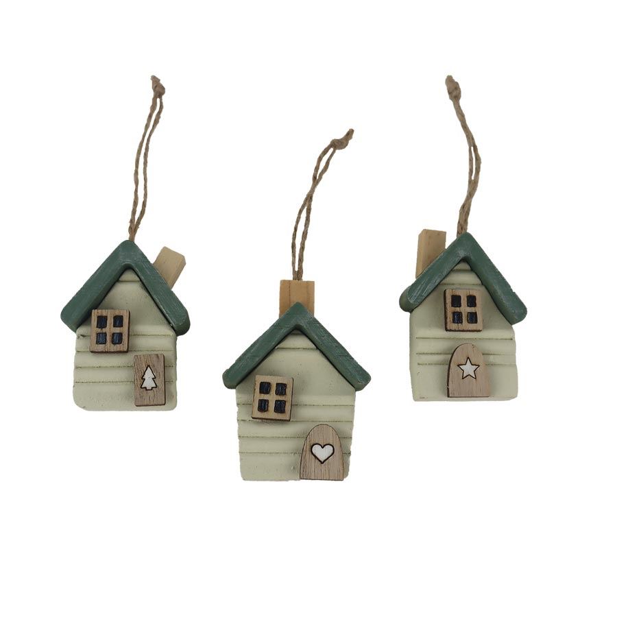 Domček na zavesenie, 3 ks D7557-015