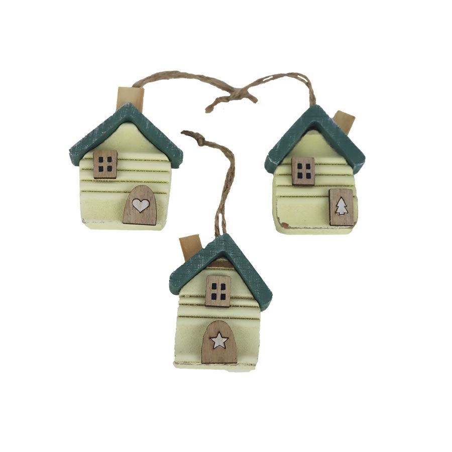 Domček na zavesenie, 3 ks D7558-15