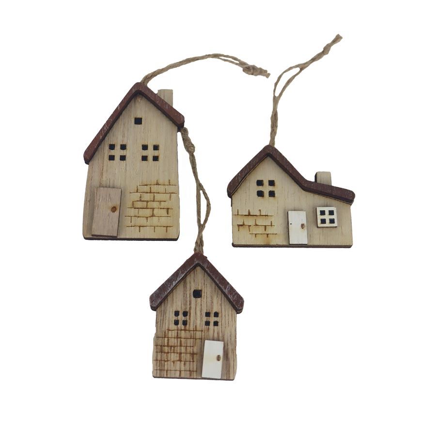 Domček na zavesenie, 3 ks D7558-18