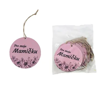Dekorácia na zavesenie PRE MOJU MAMIČKU, 10 ks D7593/SK
