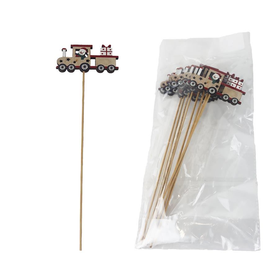 Zápich vláčik, 8 ks D7600