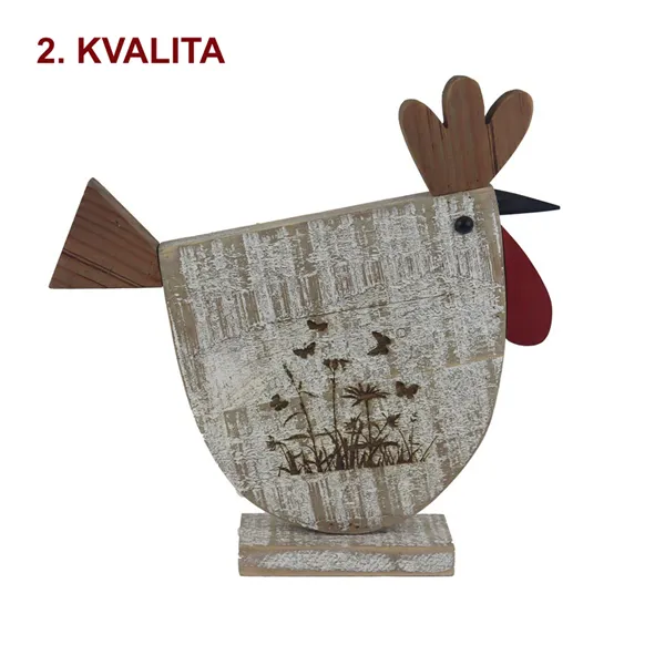 Dekorácia sliepočka 2. akosť D7616/2B