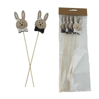 Veľkonočný zápich zajac, 4 ks D7767