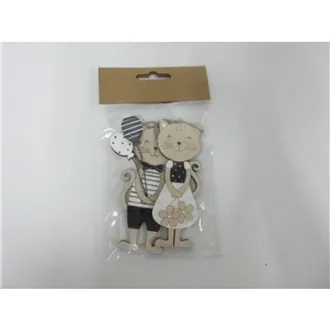 Dekorácia mačka, 2 ks D7800