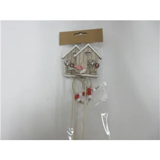 Zápich domček, 2 ks D7802