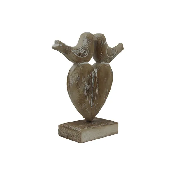 Dekorácia srdca s vtáčikmi D7810