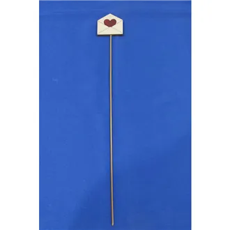 Dekoračný zápich obálka so srdiečkom, 8 ks D7858