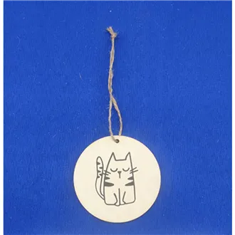 Visačka s mačkou, 10 ks D7863