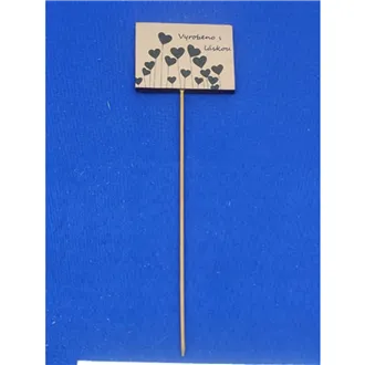 Dekoračný zápich s nápisom Pro Tebe, 8 ks D7866