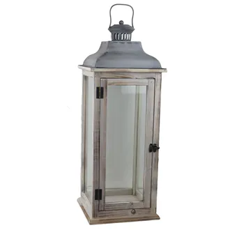 Drevený lampáš D7914/B