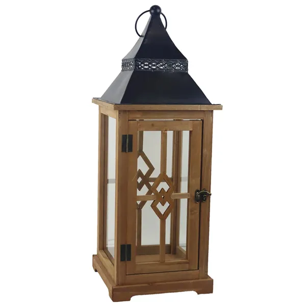 Drevený lampáš D7921/B