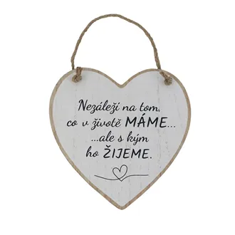 Dekoračná tabuľka srdce D8200