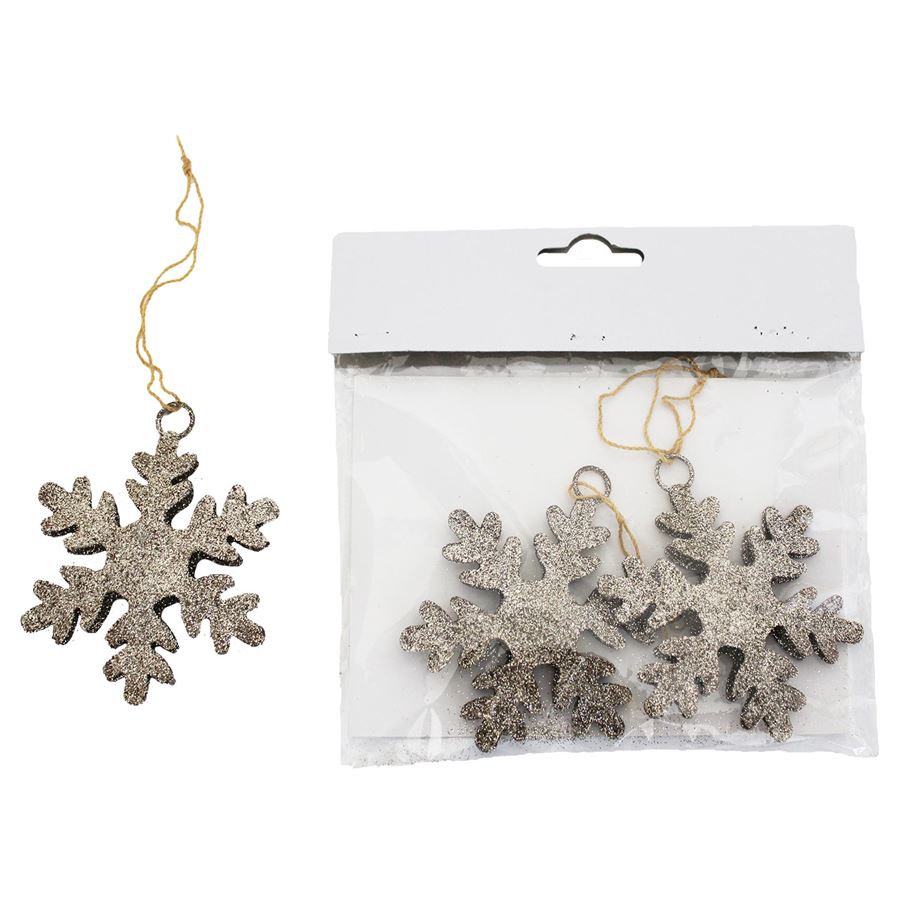 Dekoračné vločky,3ks K0765