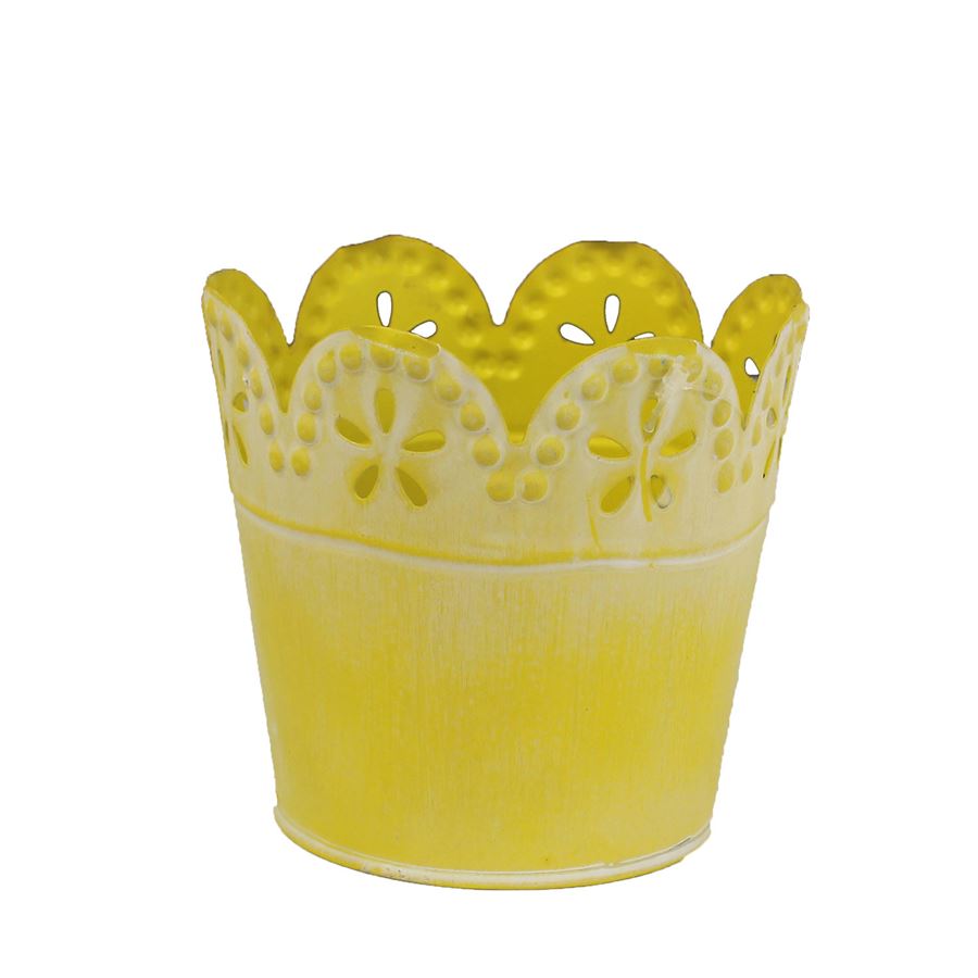 Obal guľatý žltý K1407-02