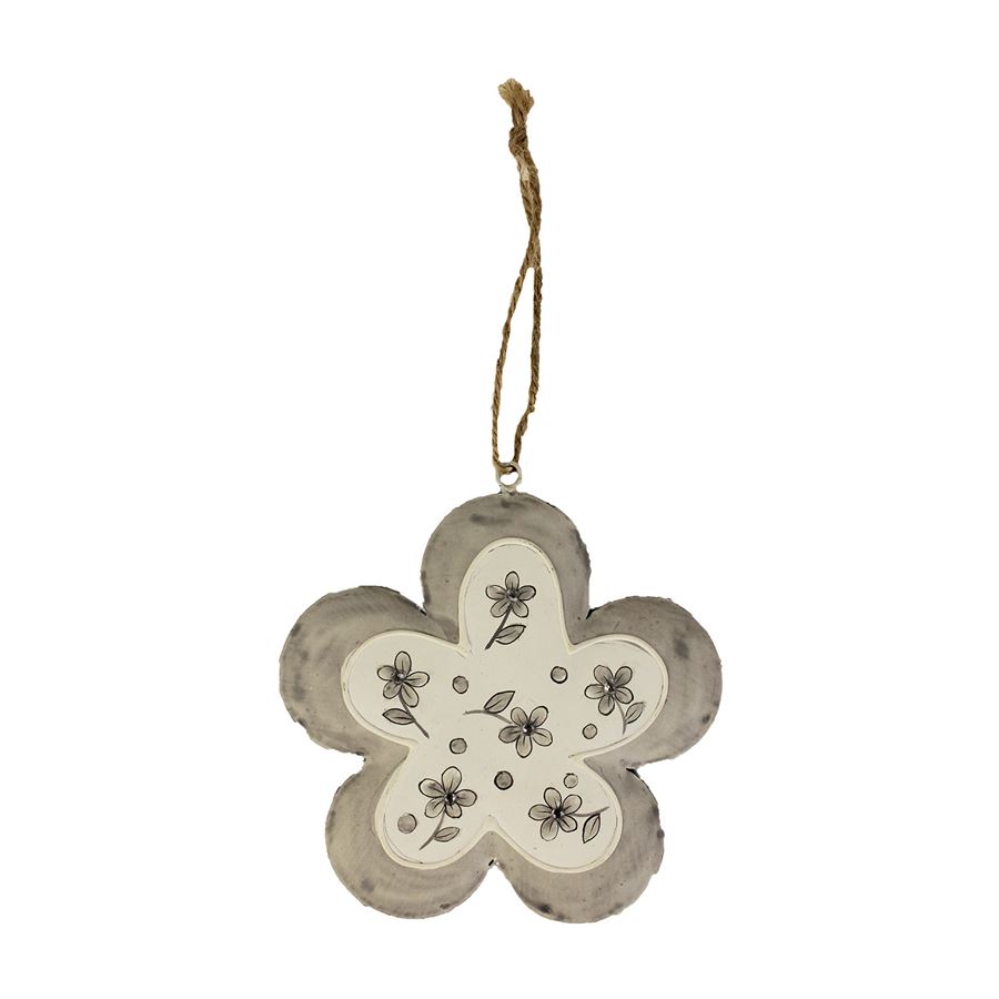 Kovový kvietok sivý K1428/1