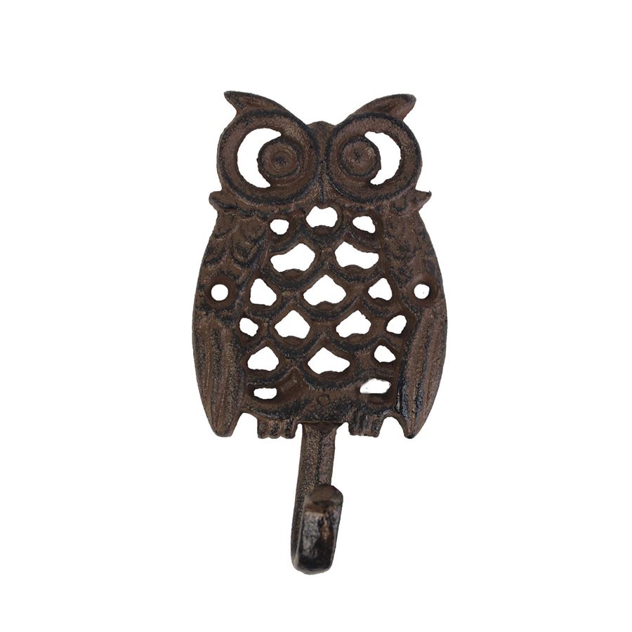 Vešiak liatinový sova K1489