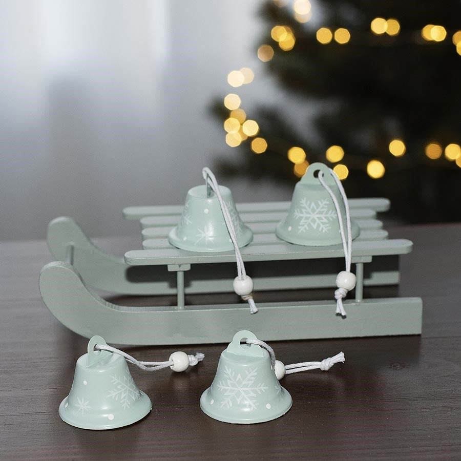 Zvončeky kovové, 4ks K2314-27