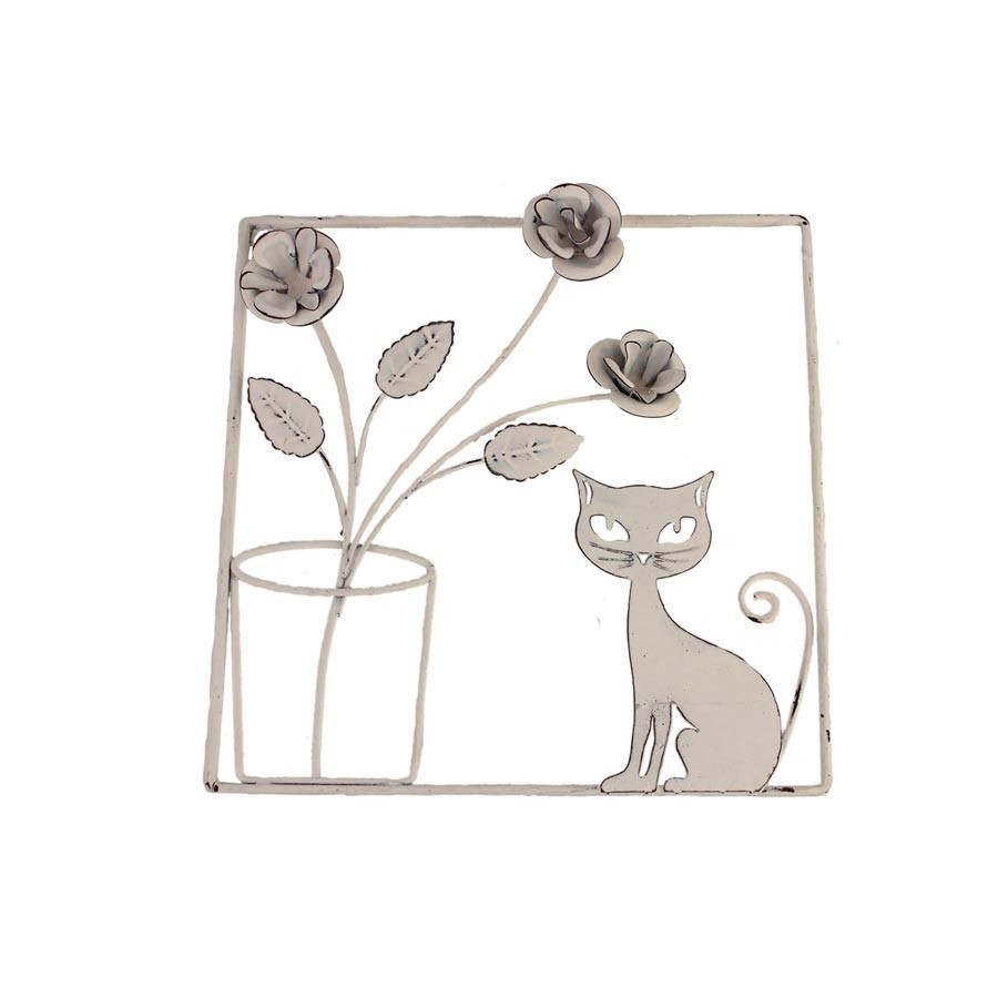 Kovový obraz - mačka K2520