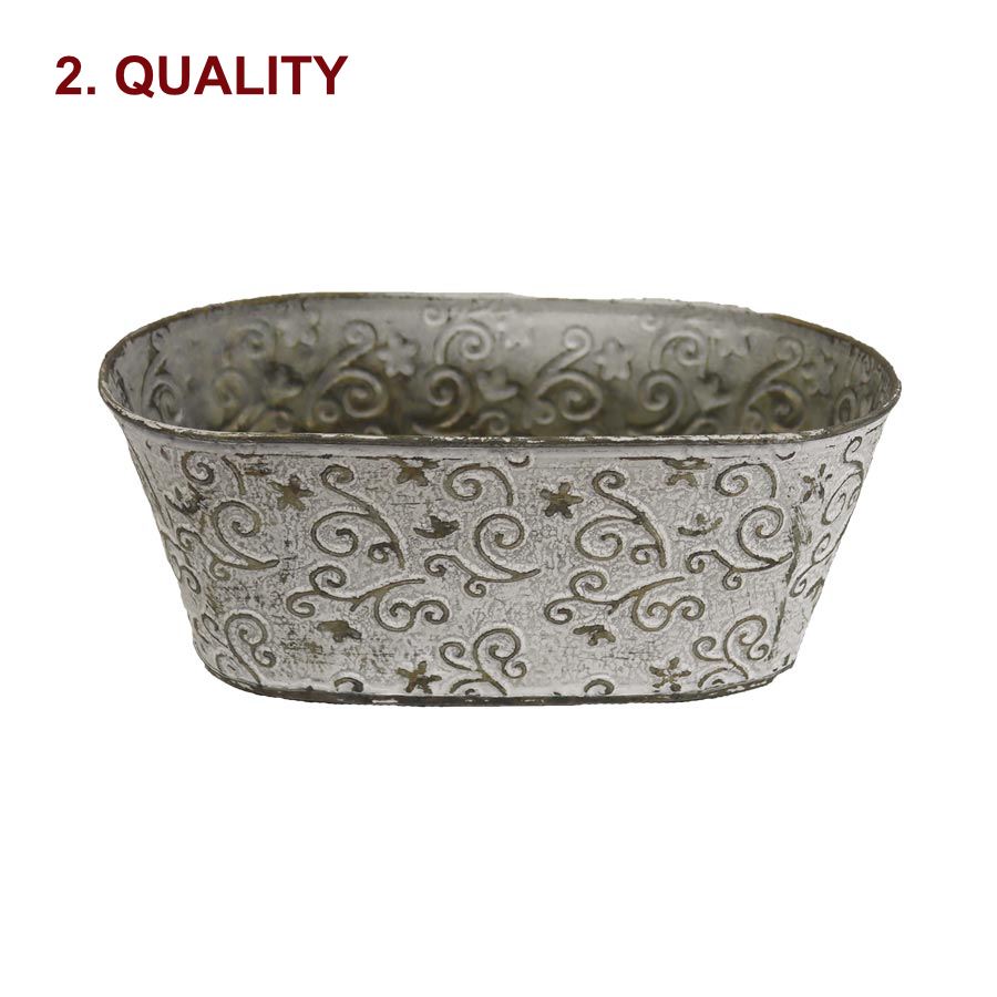 Plechový kvetináč 2. akosť K2906/2