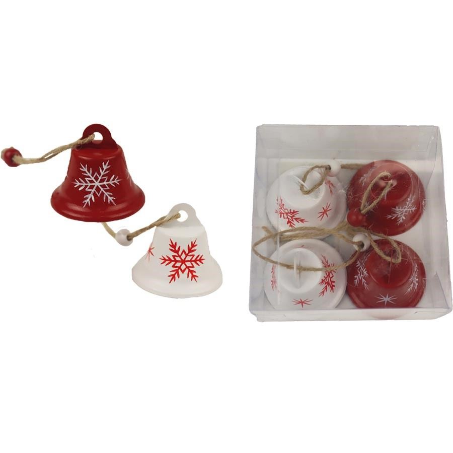 Zvonček kovový, 4 ks K2913