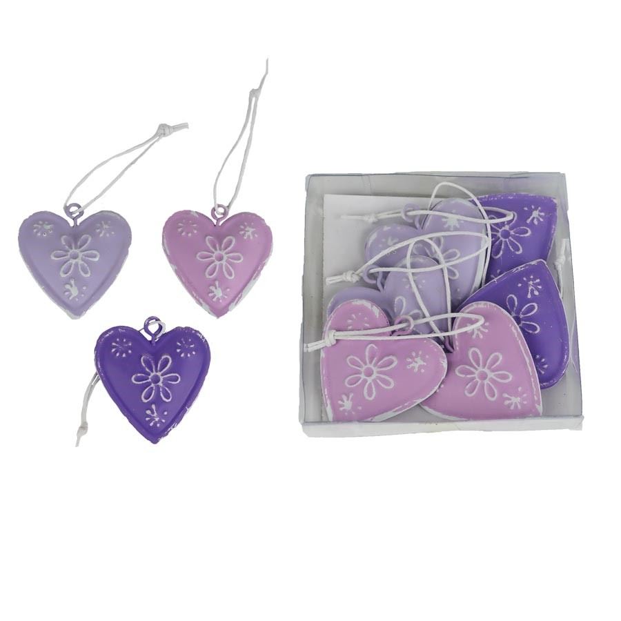 Srdce na zavesenie, 6 ks K3212