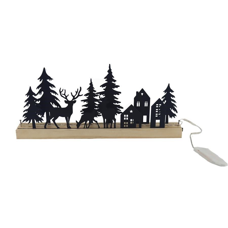 Dekorácia krajina s LED osvetlením K3491