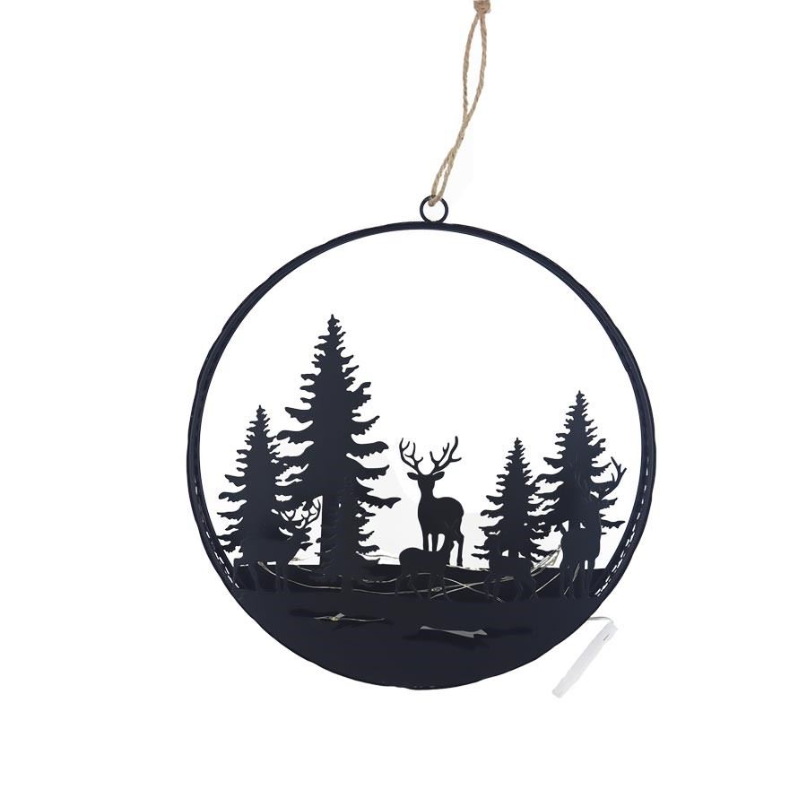 Dekorácia krajina s LED osvetlením K3492