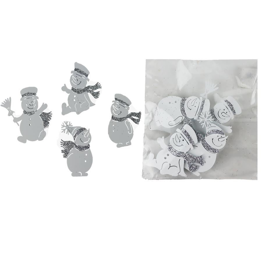 Dekorační snehuliaci, 4 ks K3495