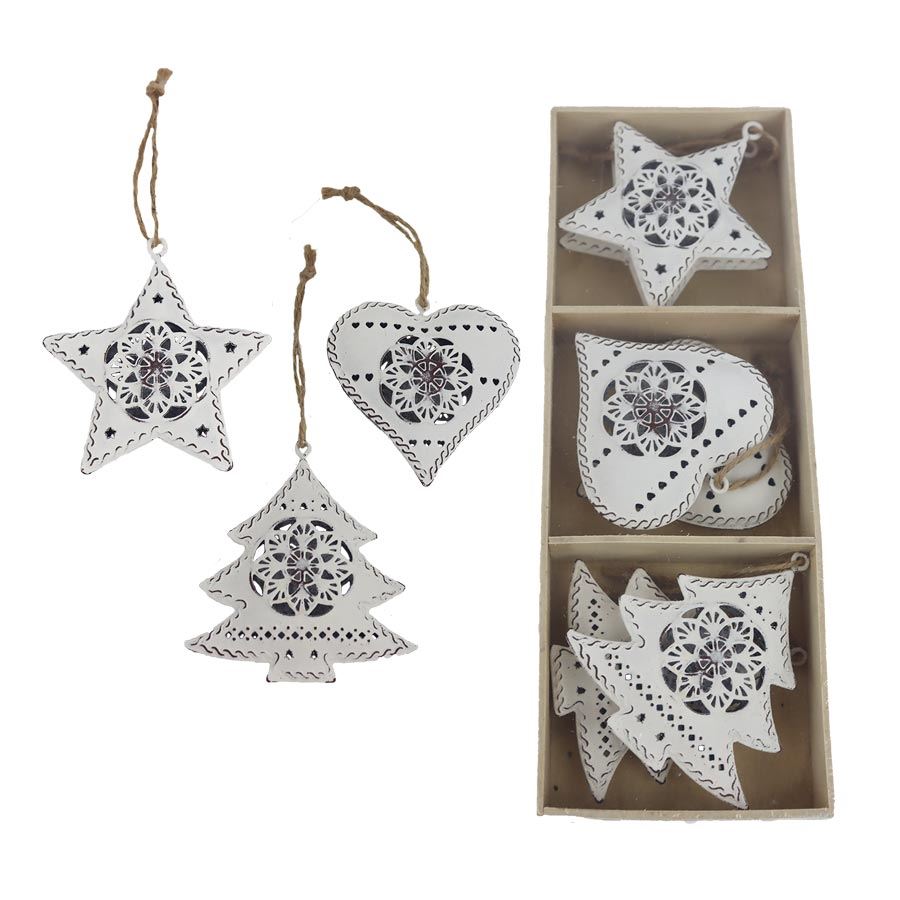 Dekorácia na zavesenie, 6 ks K3722