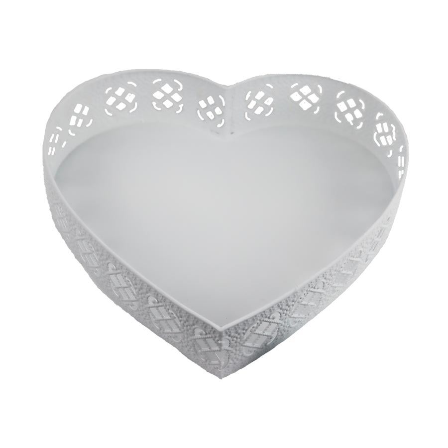 Kovový podnos v tvare srdca K3846/3