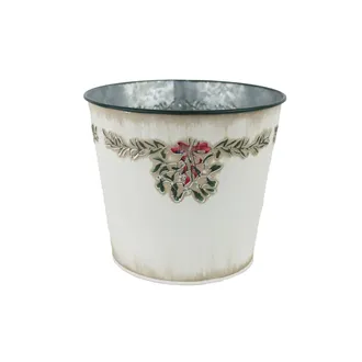 Vianočný kvetináč plechový K3903/2
