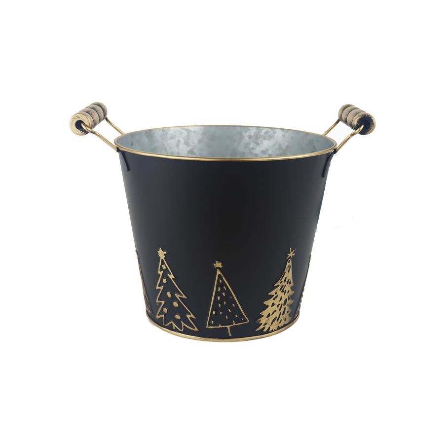 Vianočný kvetináč plechový K3910/3