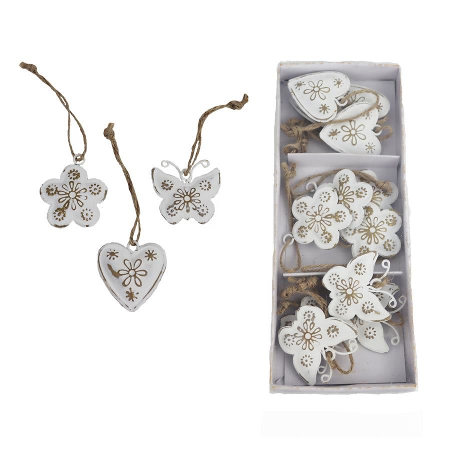 Jarná dekorácia na zavesenie, 12 ks K4108