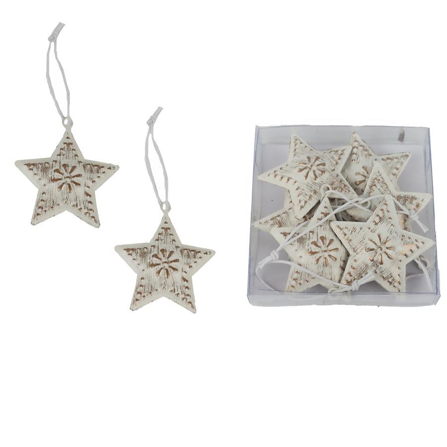 Hviezda na zavesenie, 6 ks K4374