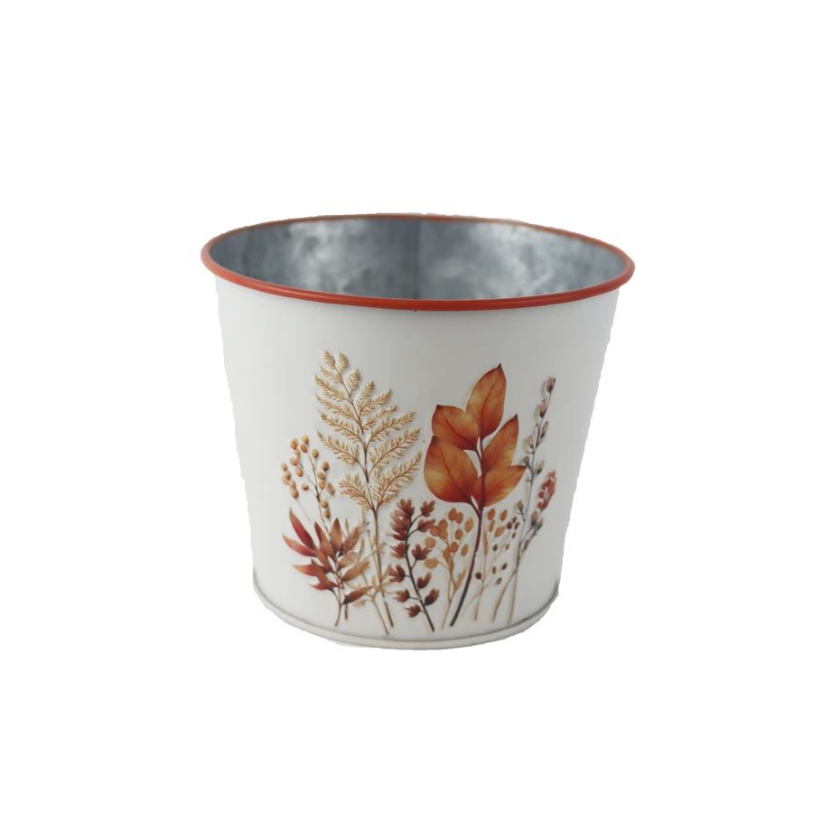 Jesenný plechový kvetináč K4489/1