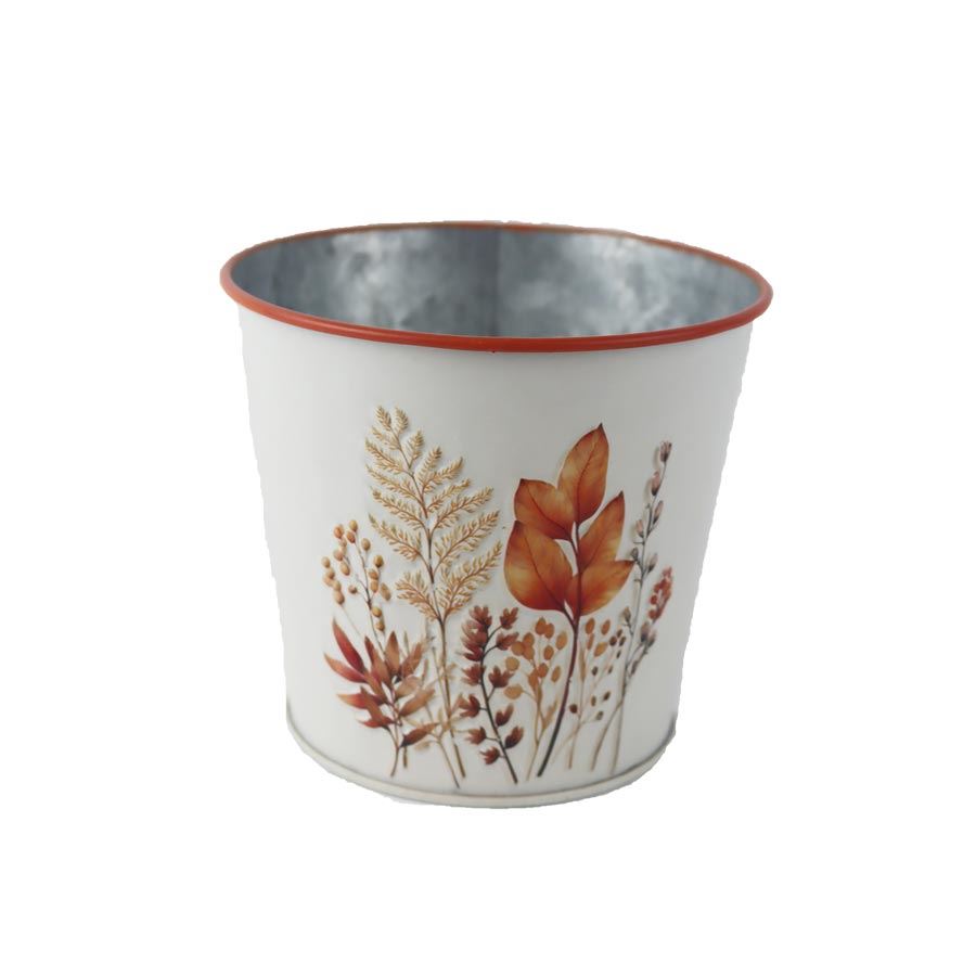 Jesenný plechový kvetináč K4489/2