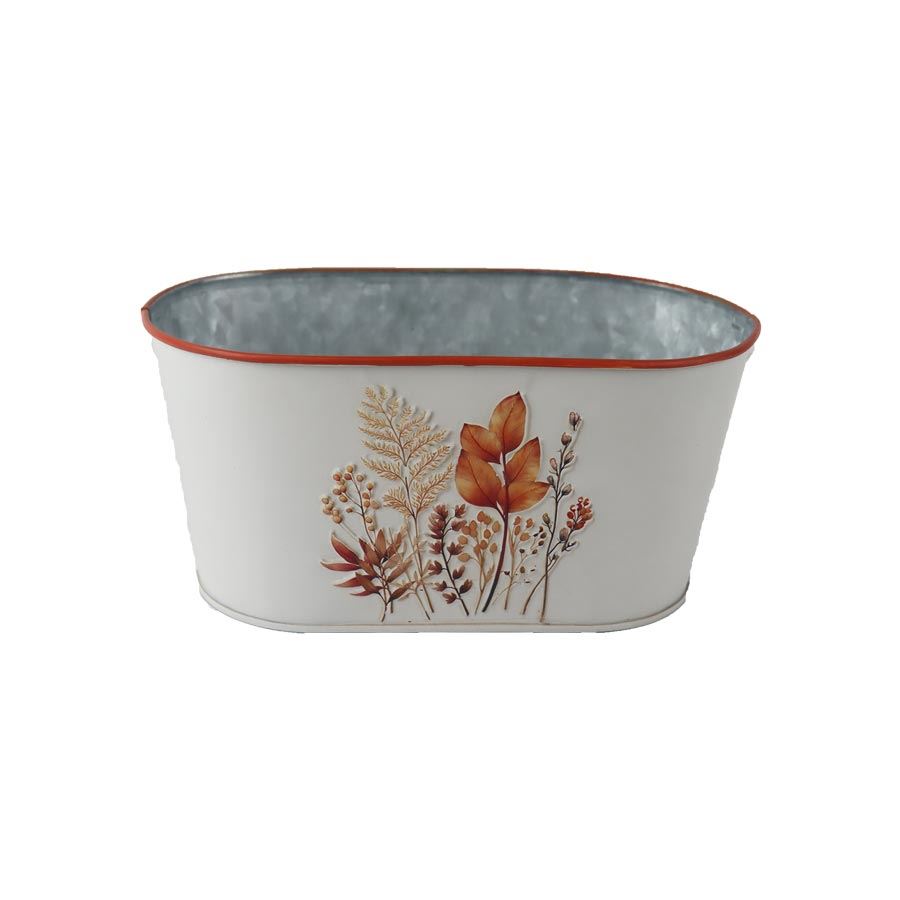 Jesenný plechový kvetináč K4490/1