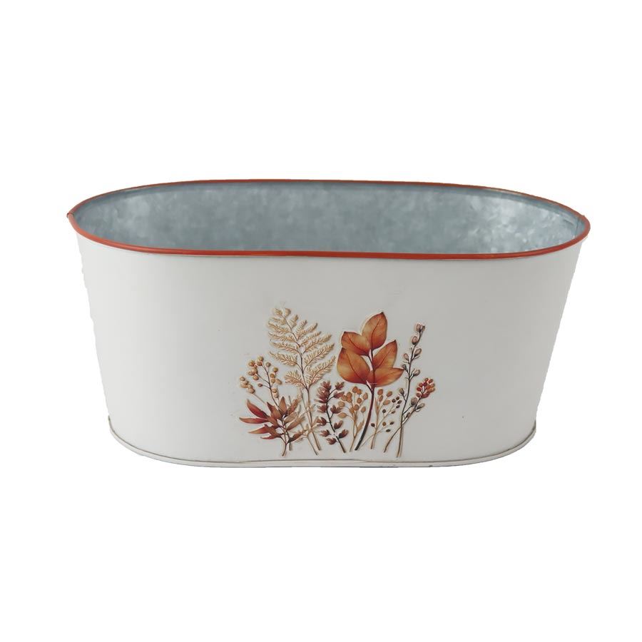 Jesenný plechový kvetináč K4490/2