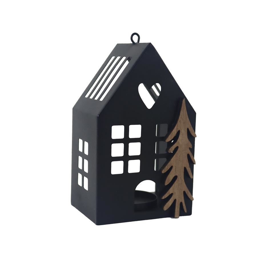 Dekoračný svietnik domček K4531