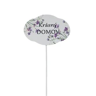 Plechový zápich levandule K4610