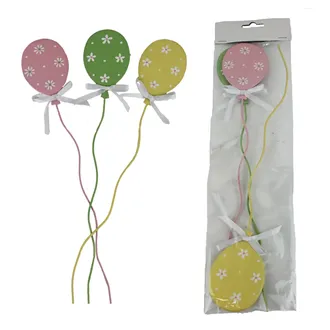 Zápich veľkonočné vajíčko, 3 ks, K4774