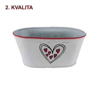 Kvetináč kovový ovál K7069