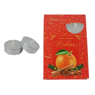 Sviečka čajová CINNAMON 6ks MSC-TL1009