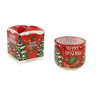 Sviečka v skle MERRY CHRISTMAS, 100g MSC-EX104