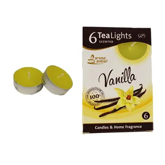 Sviečka čajová VANILLA 6ks MSC-TL1005