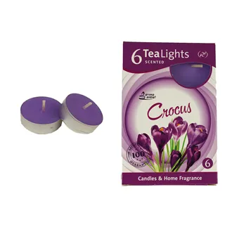 Sviečka čajová CROCUS 6ks MSC-TL1023