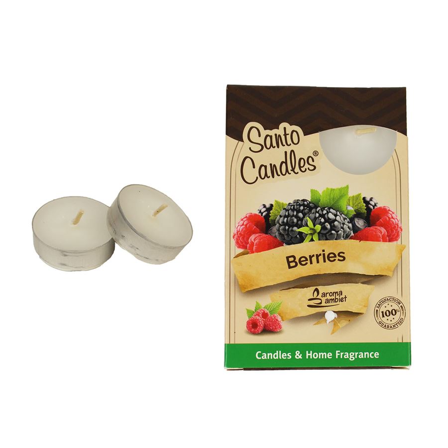 Sviečka čajová BERRIES 6ks II. MSC-TL1024