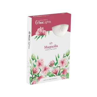 Sviečka čajová MAGNOLIA 6ks 